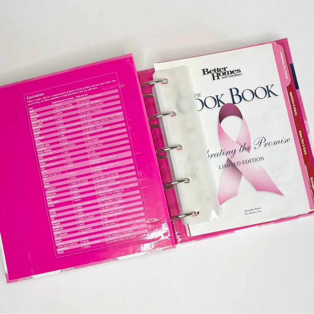 Better Homes and Gardens Celebrating the Promise Cookbook Breast Cancer
